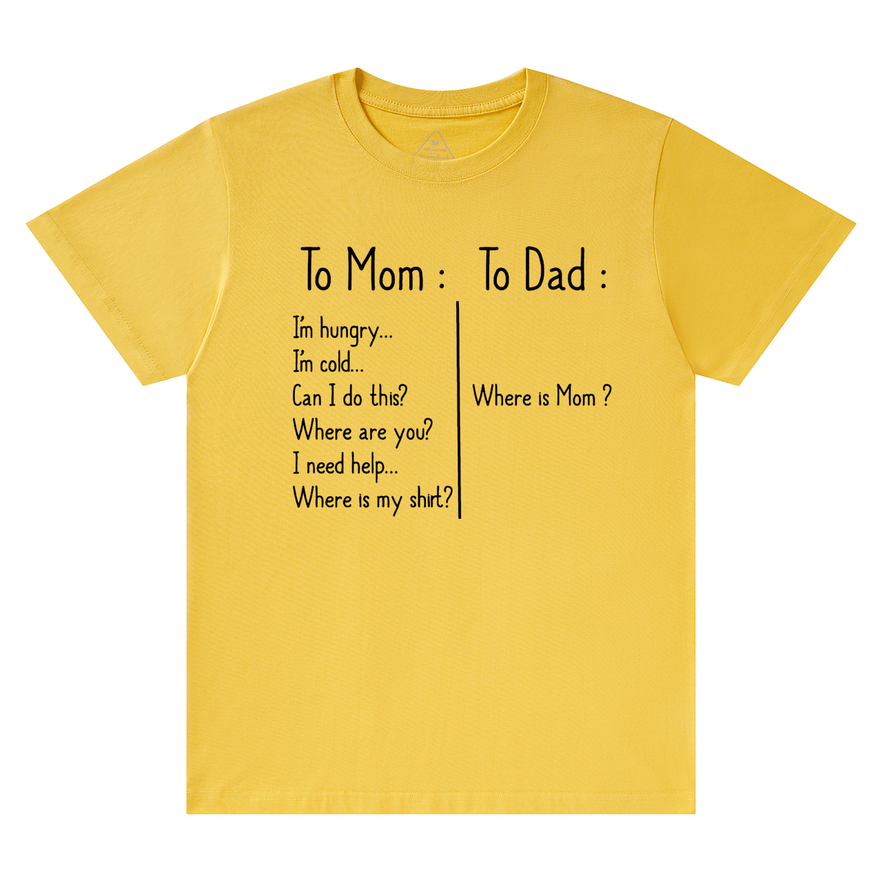 To Mom To Dad Mama T-Shirts