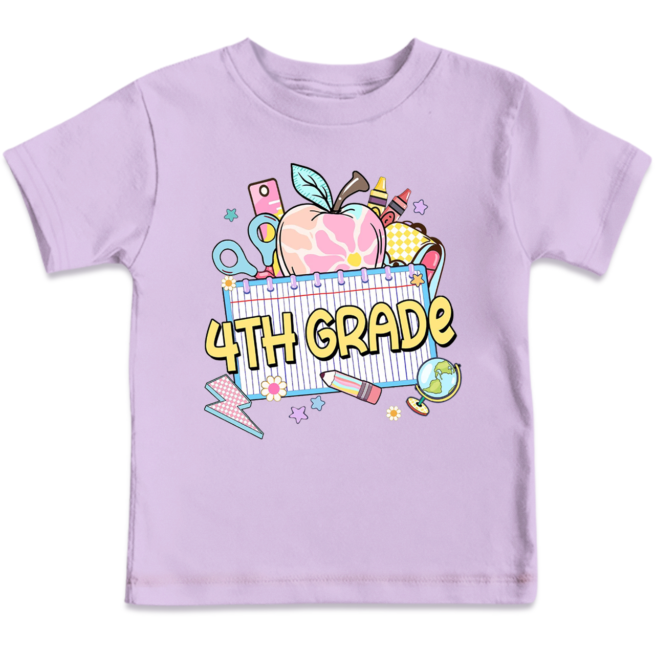 Personalized Pink Apple Back To School Gift Pack Toddler&Kid's Tees Beepumpkin 