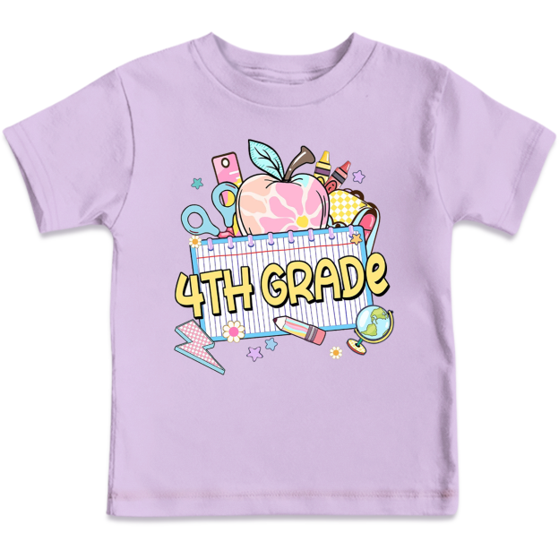 Personalized Pink Apple Back To School Gift Pack Toddler&Kid's Tees Beepumpkin 