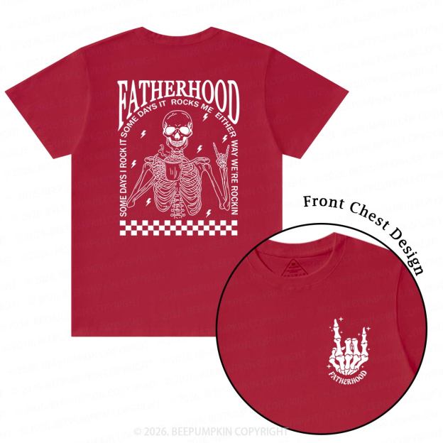 Fatherhood Funny Cool Skeleton Dad T-Shirts