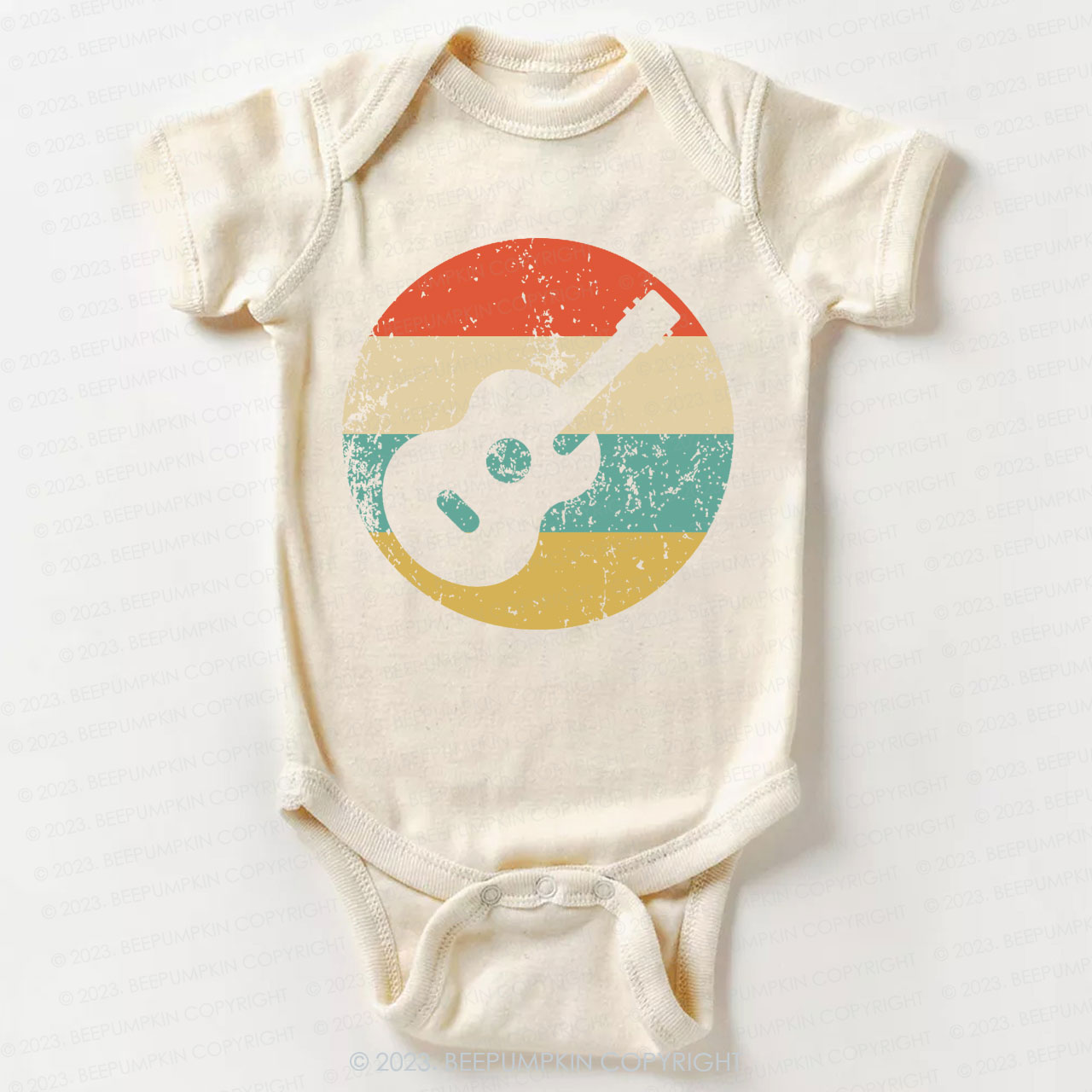 Retro Guitar Icon Bodysuit For Baby