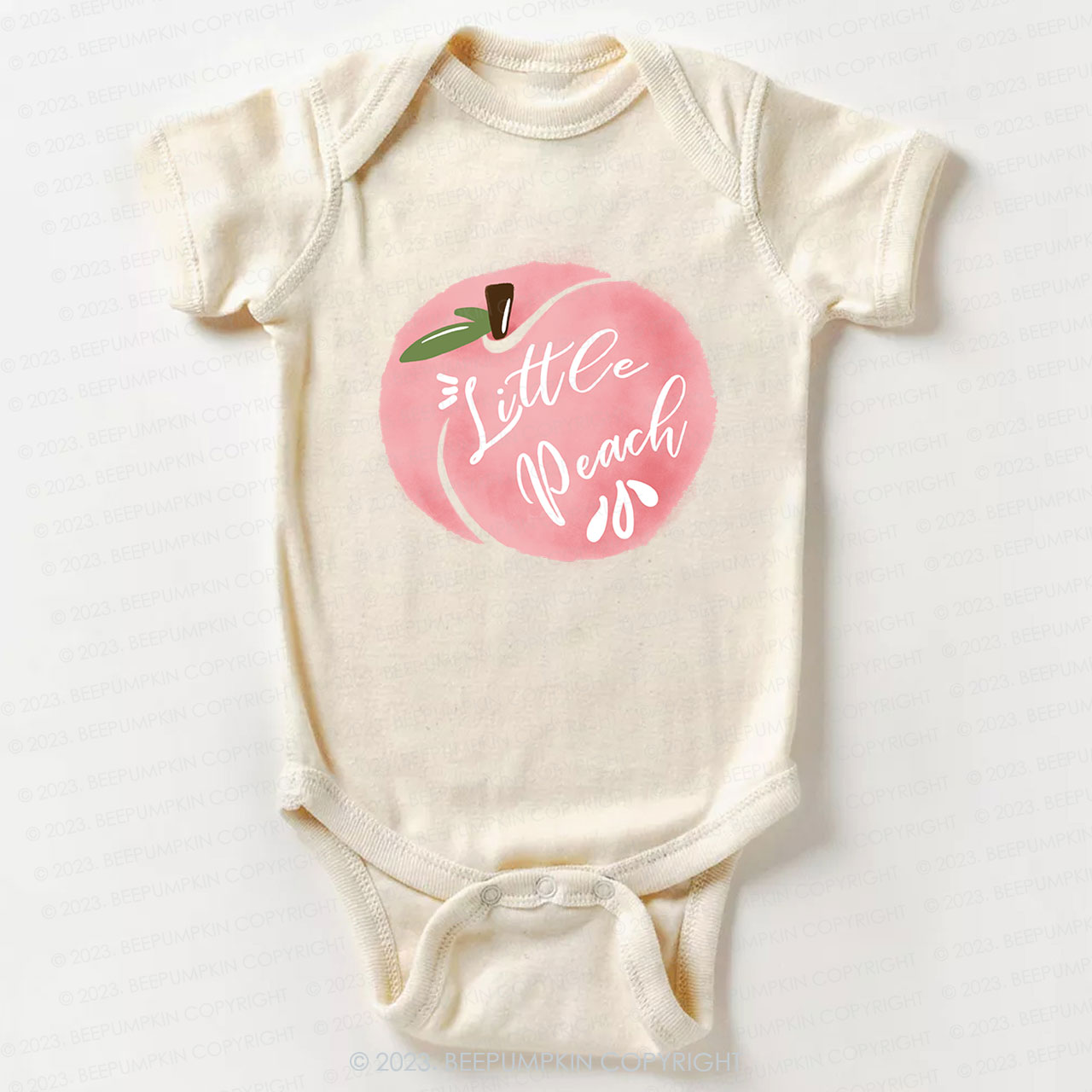 Baby  Peach Bodysuit For Baby 