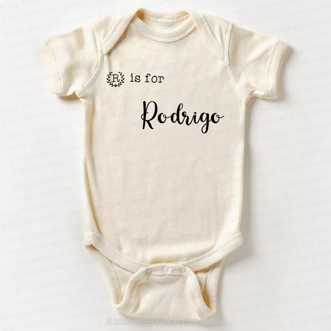 Personalized Letter Is For Bodysuit For Baby 