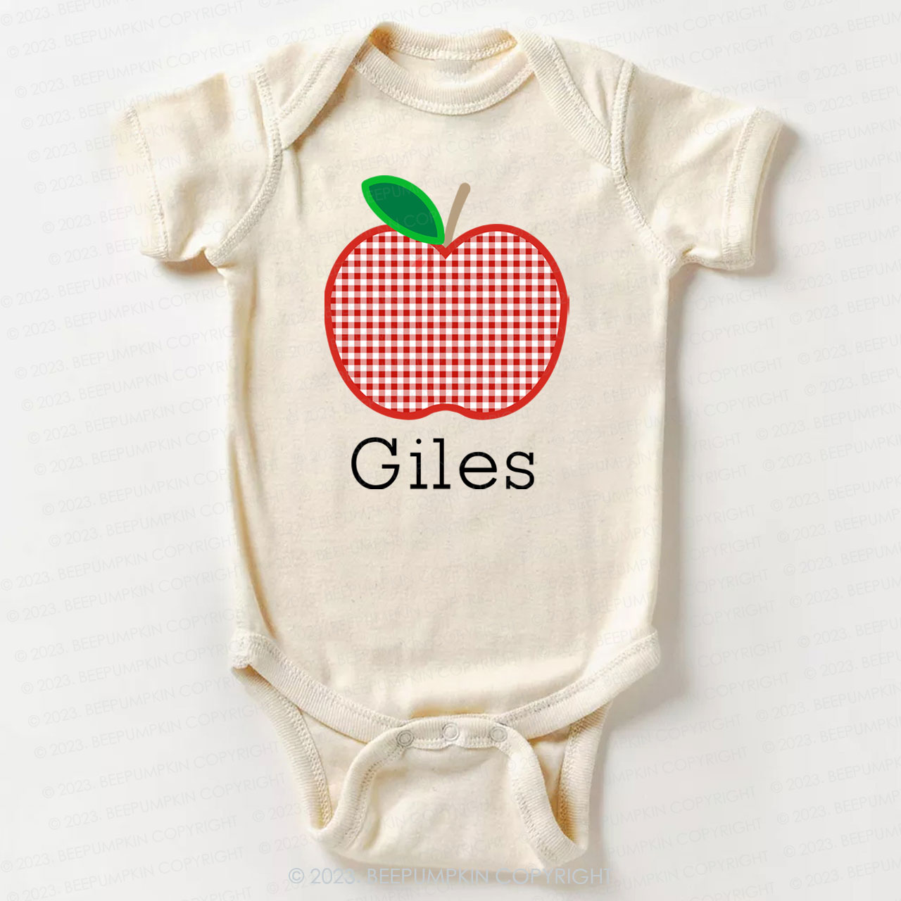 Personalized Apple Bodysuit For Baby 
