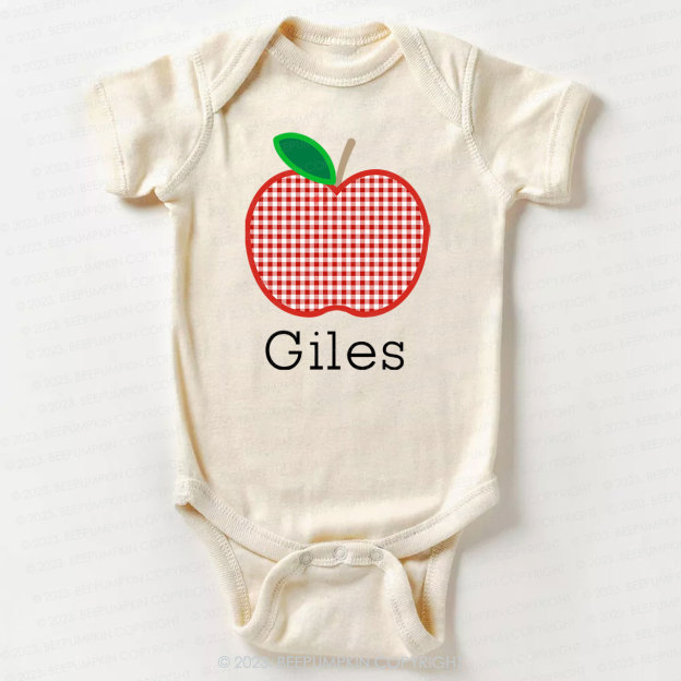 Personalized Apple Bodysuit For Baby 