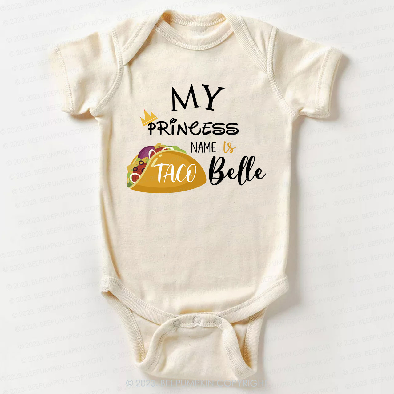 My Princess's Name Bodysuit For Baby 