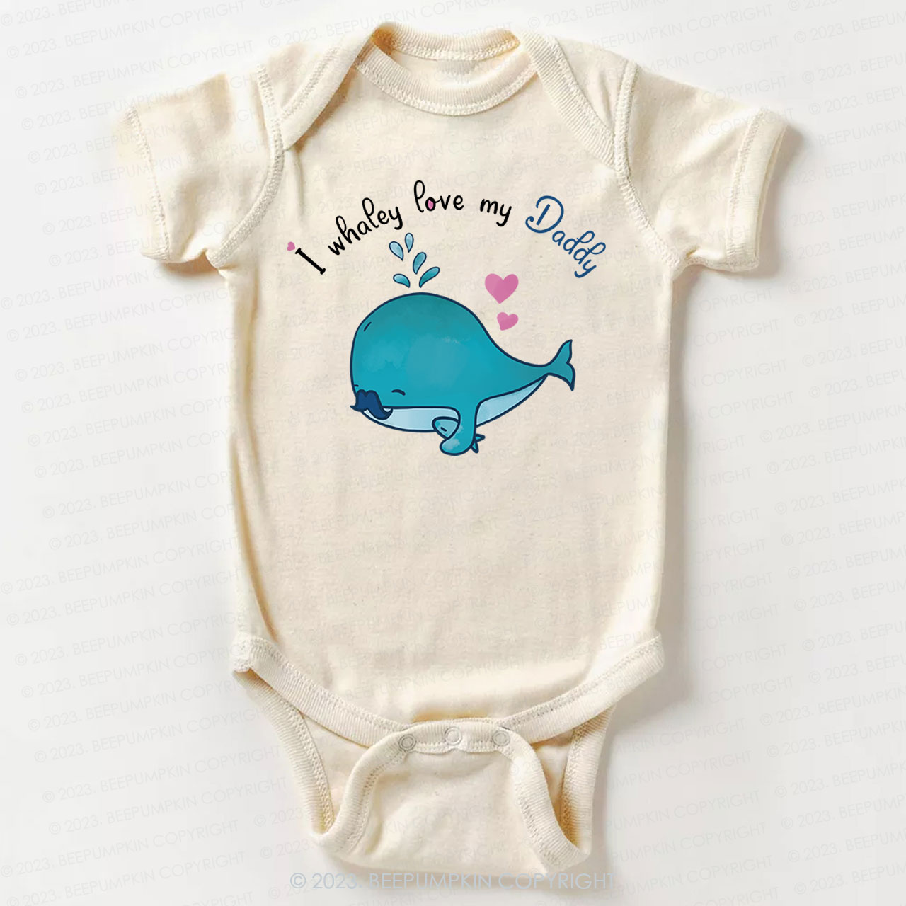 I whalely love my daddy Bodysuit For Baby 