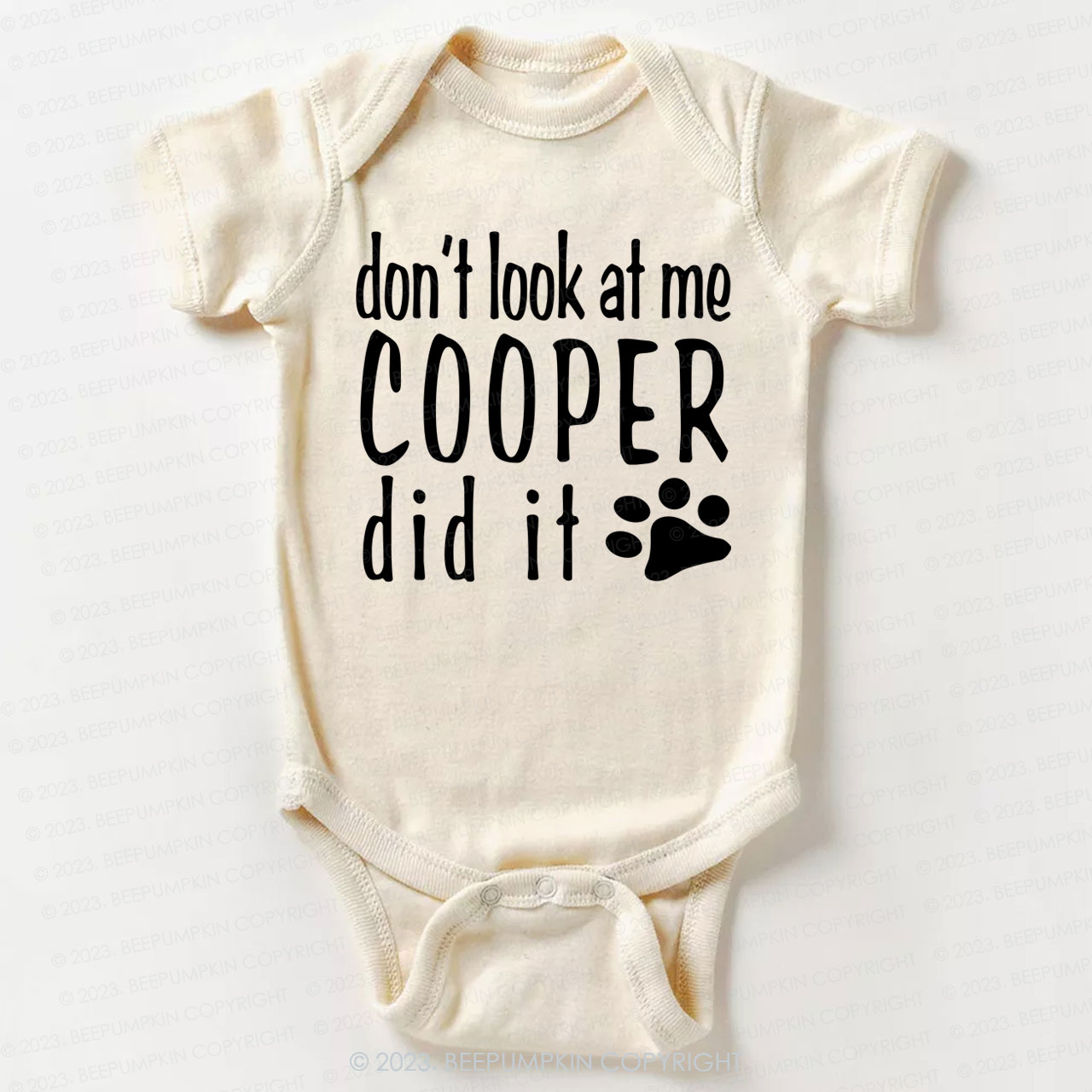 Personalized Don’t Look At Me Baby Bodysuit For Baby 