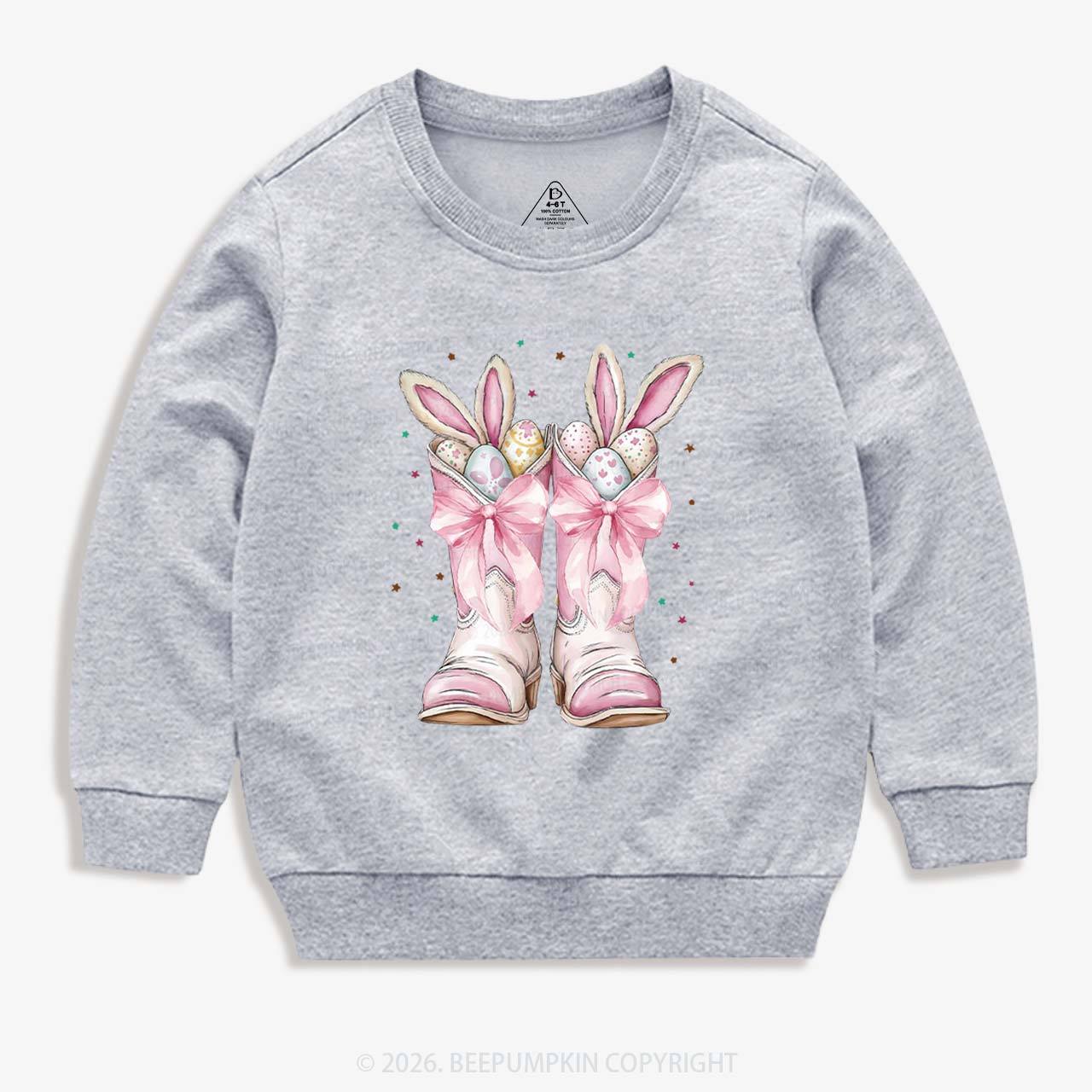 Howdy Easter Bunny Kid's Sweatshirt