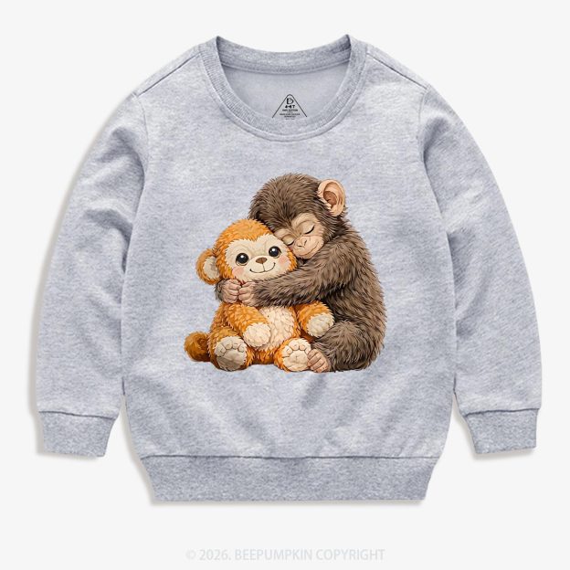 Dear Punch Monkey Lovely Kid's Sweatshirt
