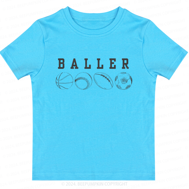 Basketball Soccer Toddler&Kids Tees 