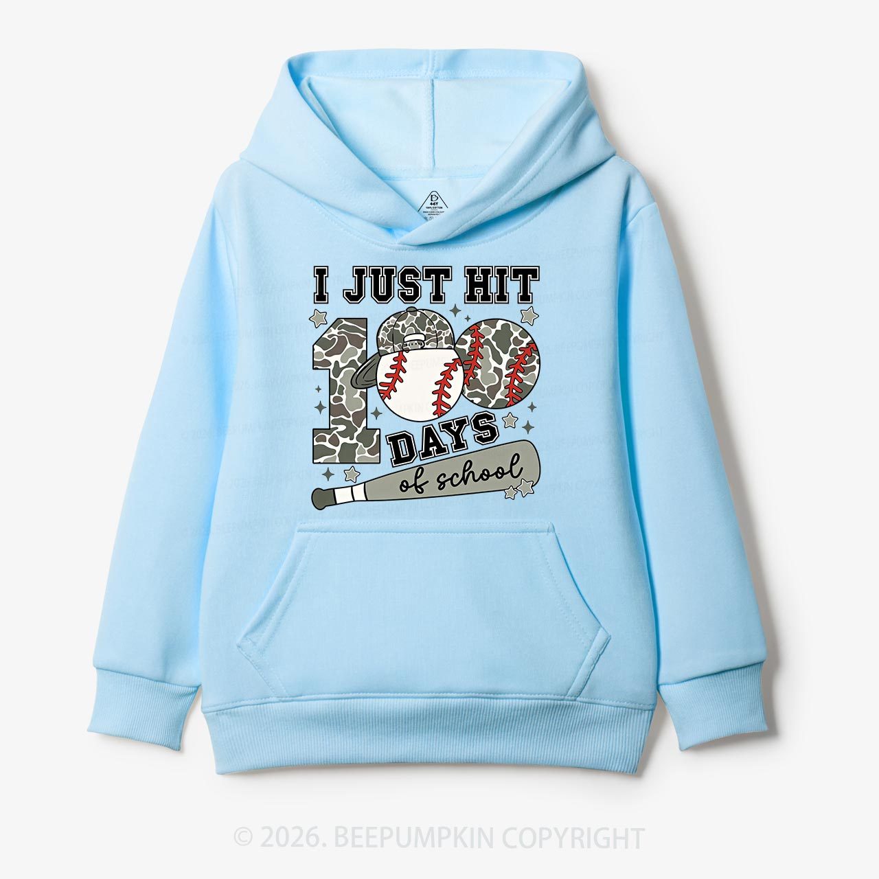 I Just Hit 100 Days Baseball School Toddler&Kid's Hoodies