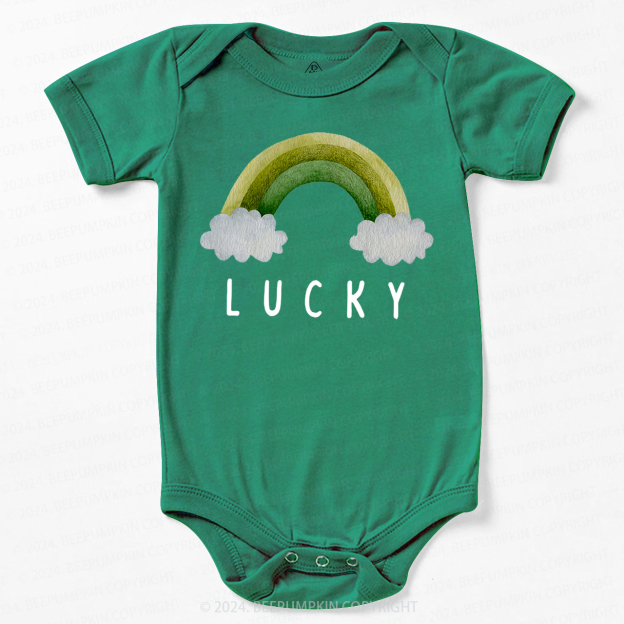 Lucky Of the Rainbow St.Patricks Day Baby Bodysuit Beepumpkin