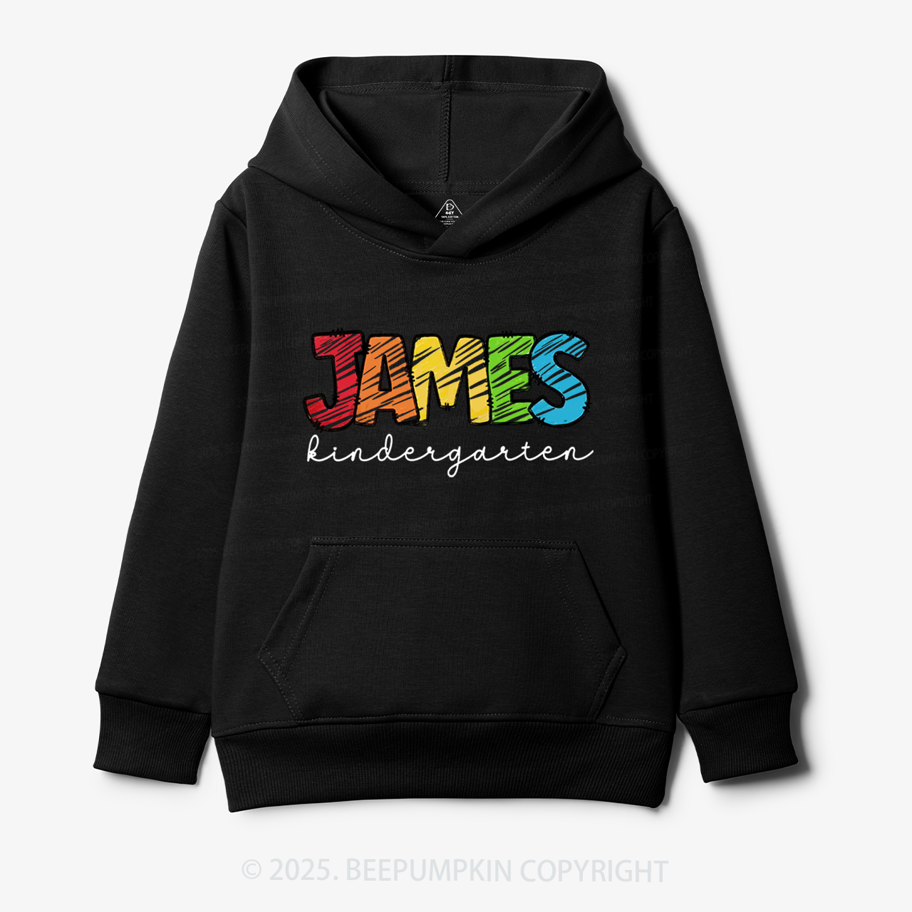 Personalized Rainbow Alphabet Name Kid's Hoodies Beepumpkin