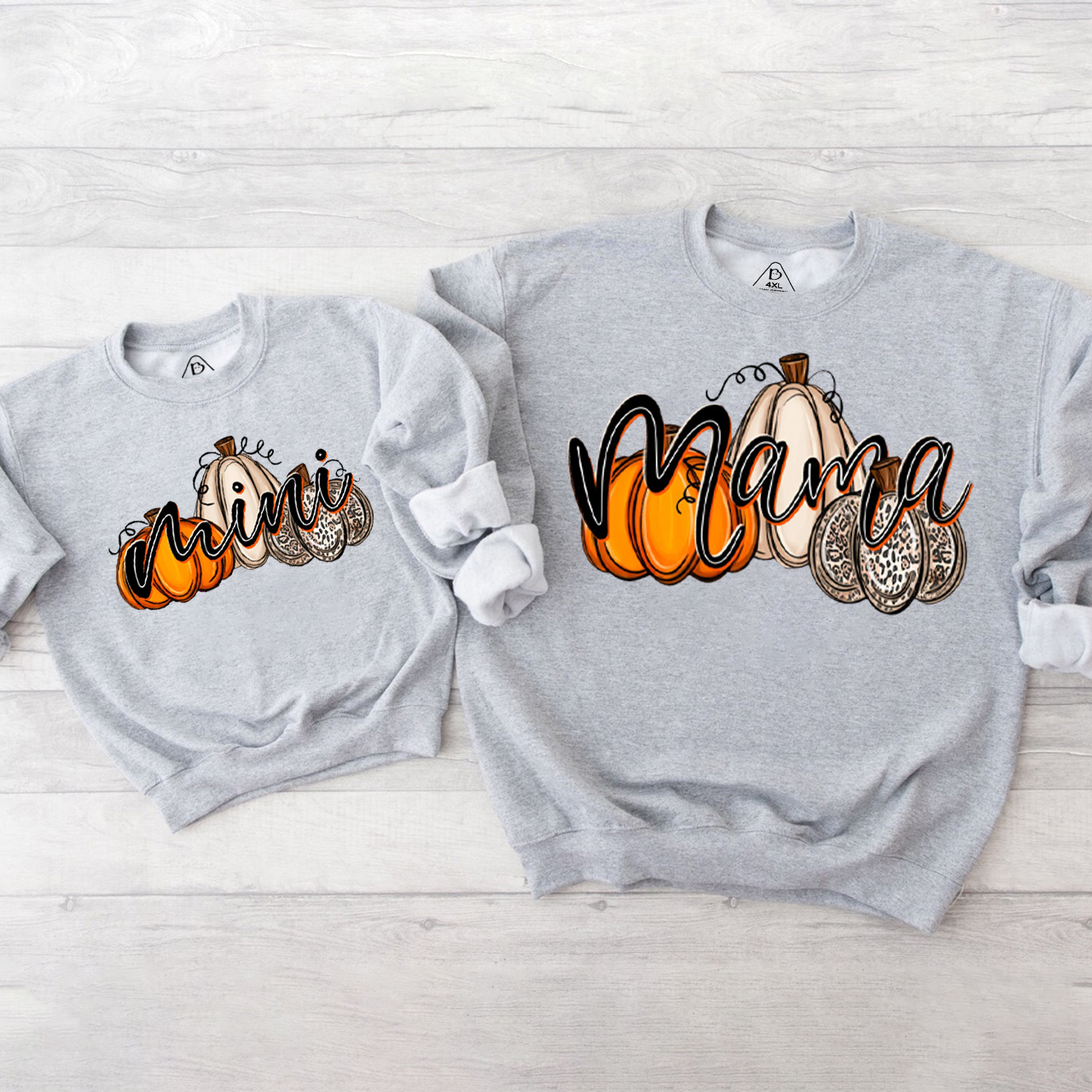 Mama Pumpkin And Mini Pumpkin Mom&Me Swetshirt