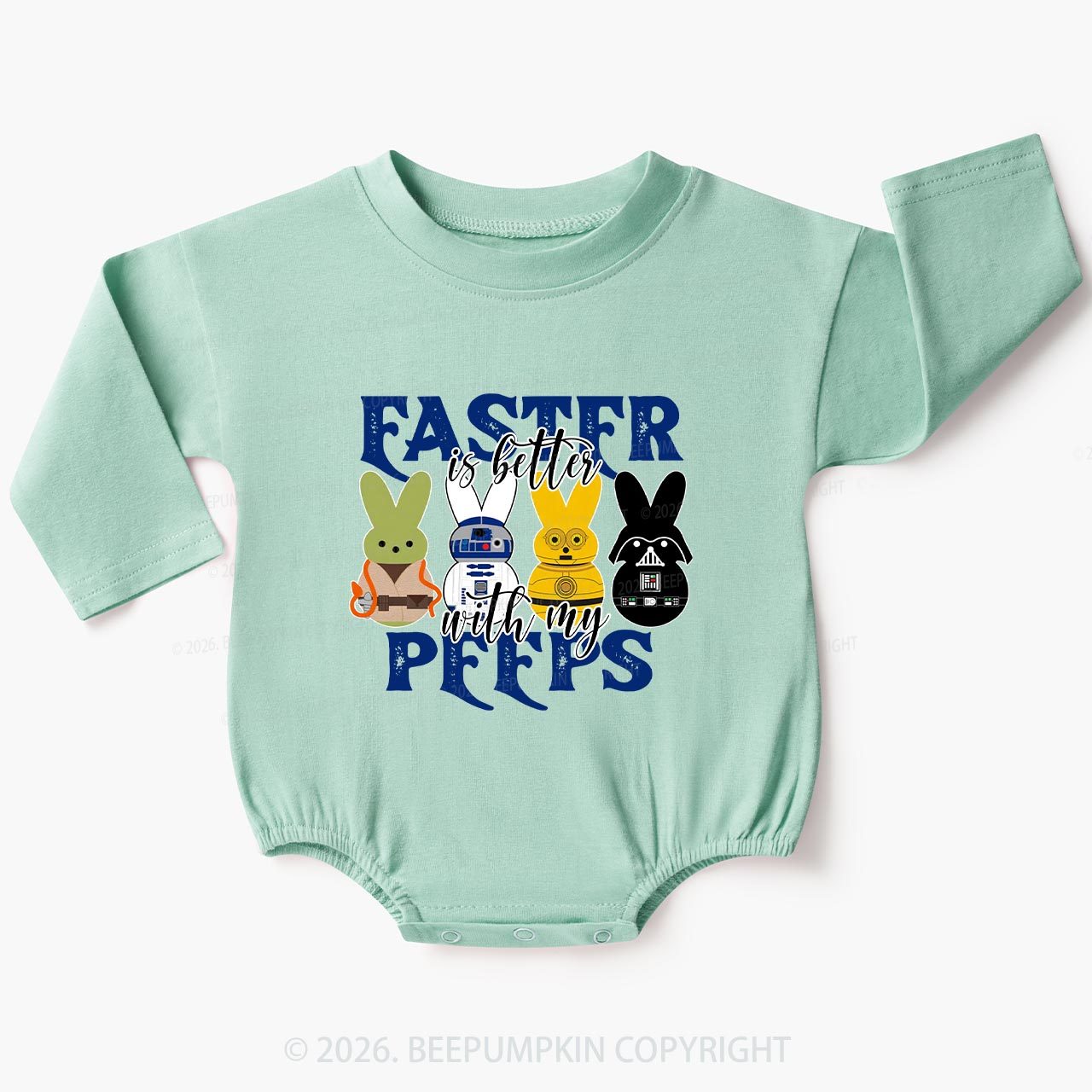 Easter Is Better With My Peeps Baby Bubble Romper