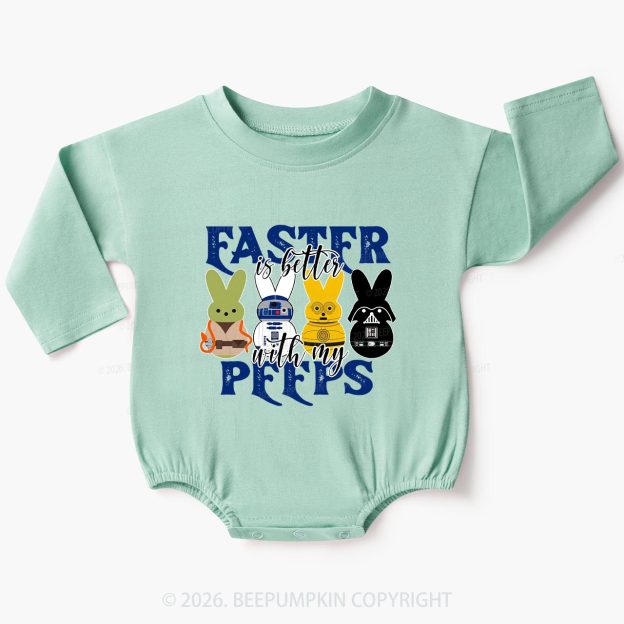 Easter Is Better With My Peeps Baby Bubble Romper