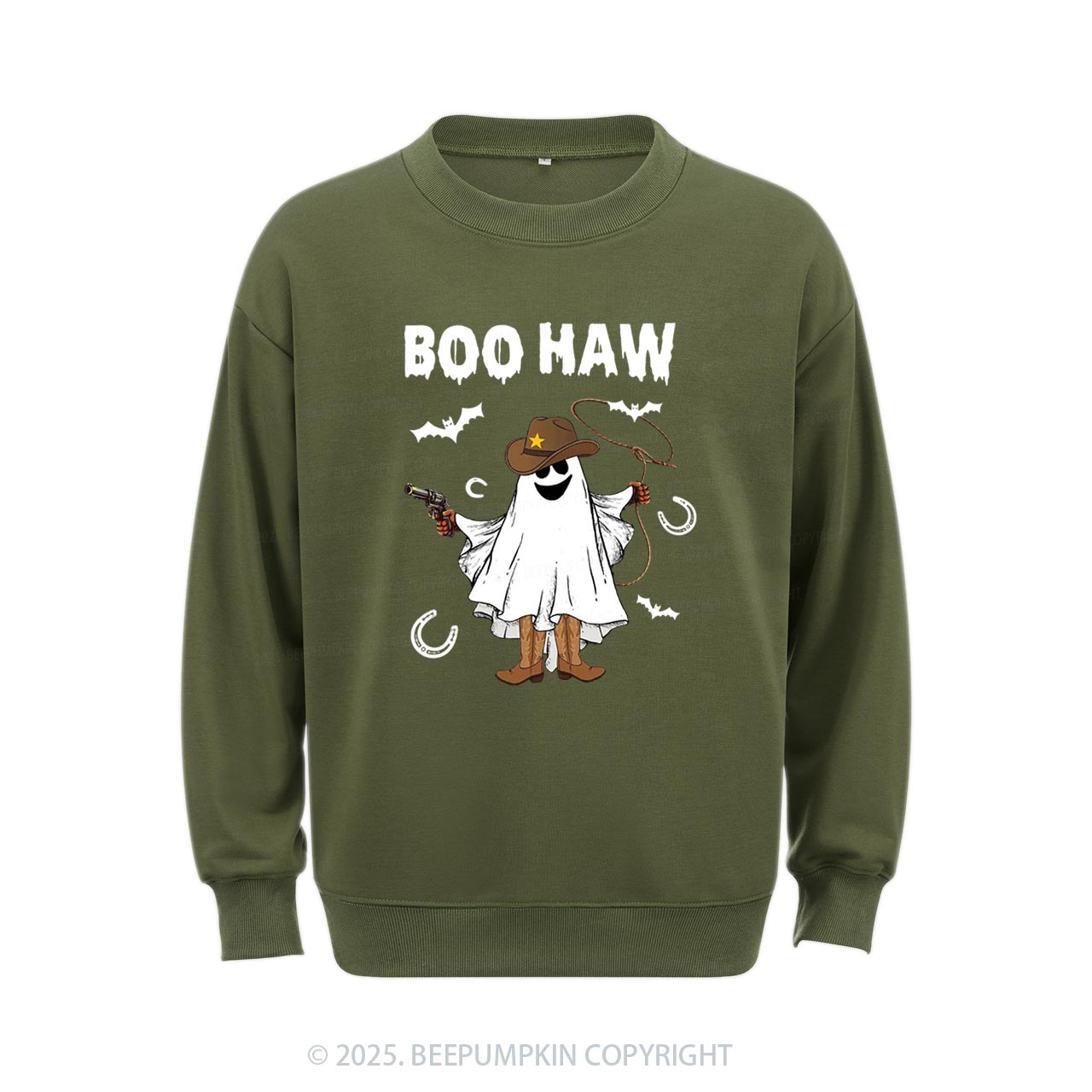 Boo Haw Halloween Sweatshirt Beepumpkin