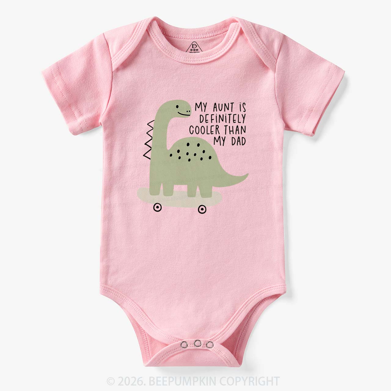 Dino My Aunt Is Cooler Than My Dad Bodysuit