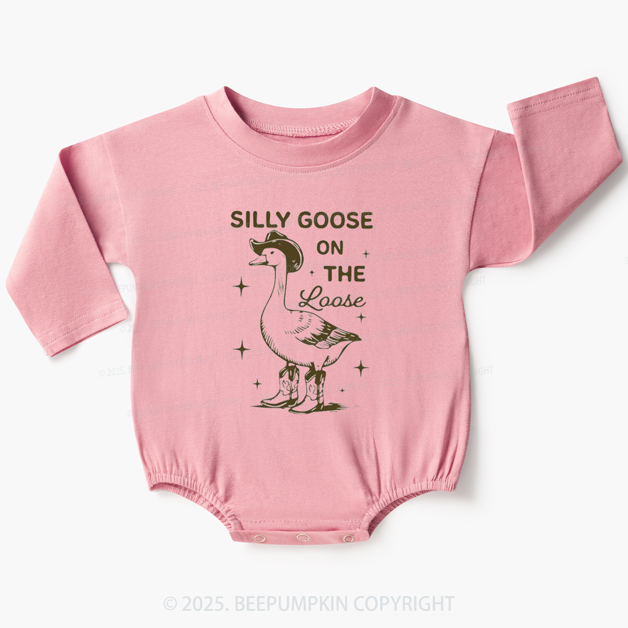 Silly Goose On The Loose Baby Bubble Romper Beepumpkin