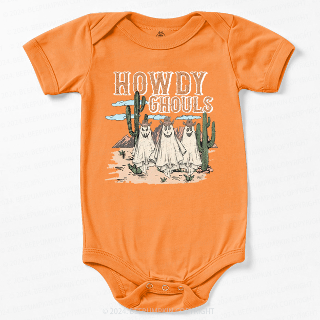 Howdy Ghouls Halloween Tee Bodysuit For Baby
