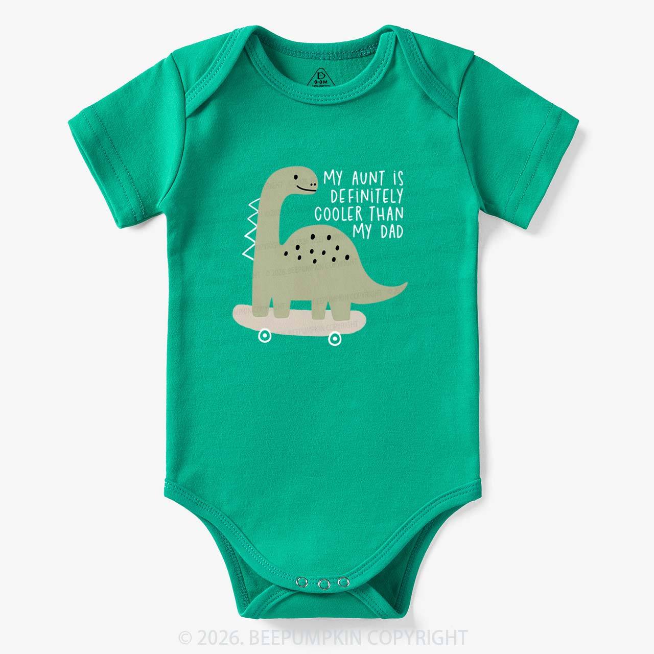 Dino My Aunt Is Cooler Than My Dad Bodysuit