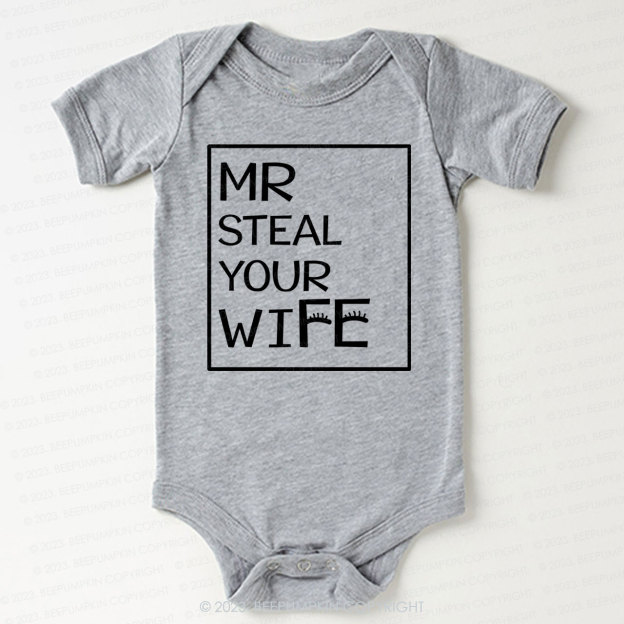 Mr Steal Your Heart Bodysuit For Baby 