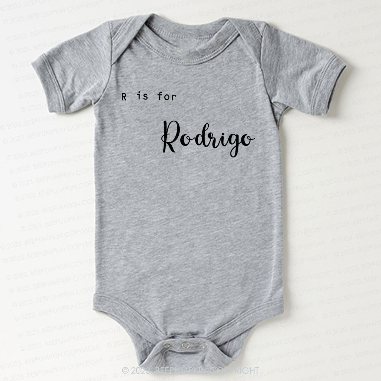 Personalized Letter Is For Bodysuit For Baby 