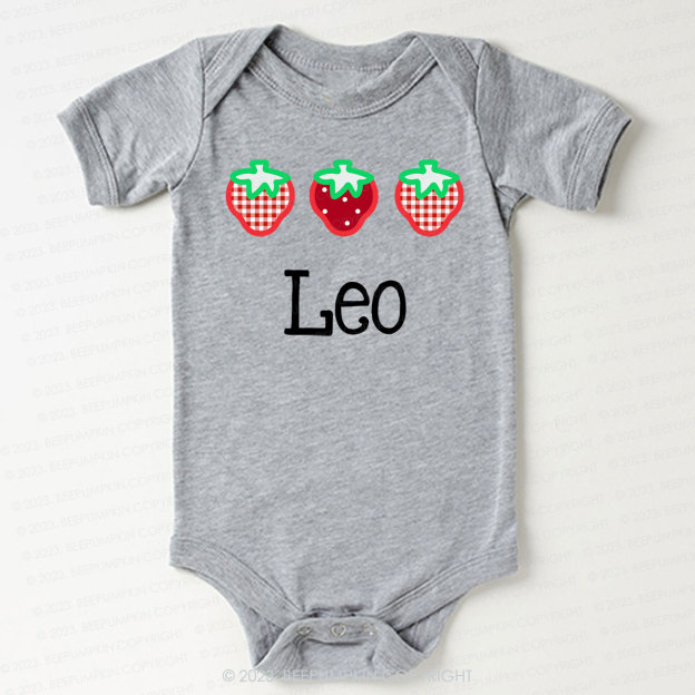 Strawberry Picking Bodysuit For Baby 