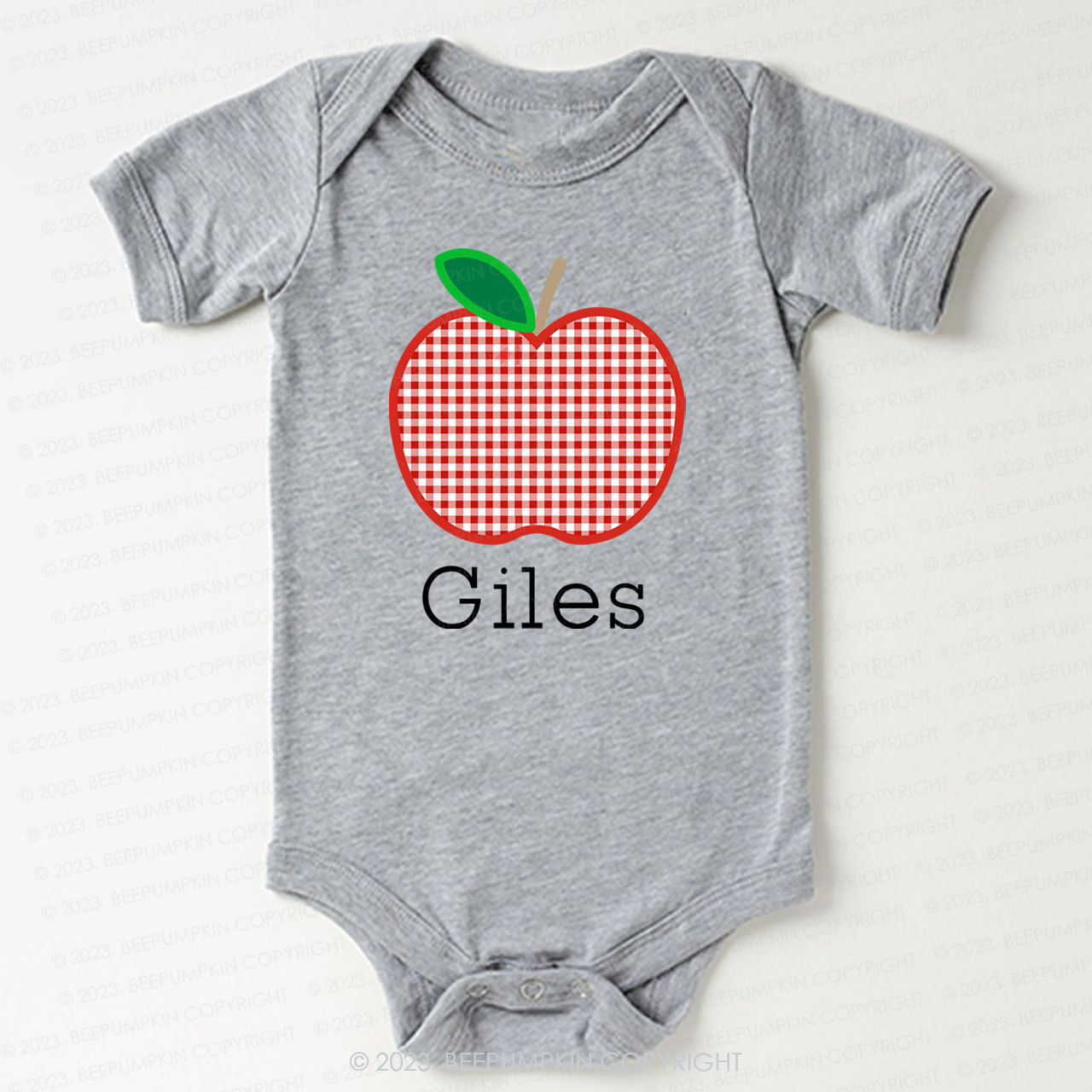 Personalized Apple Bodysuit For Baby 