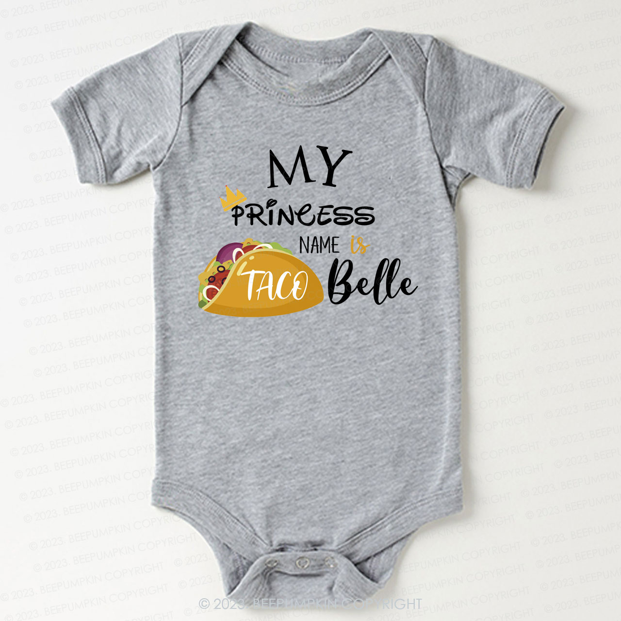 My Princess's Name Bodysuit For Baby 