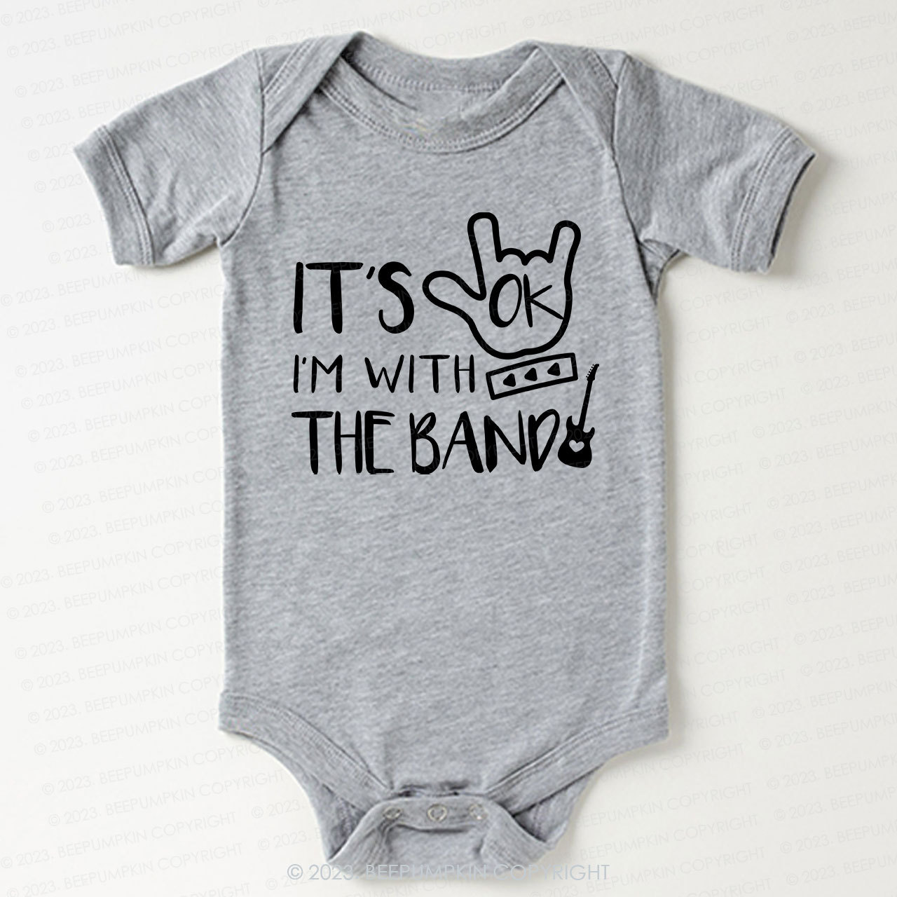 It's OK I'm with the Band Bodysuit For Baby 8