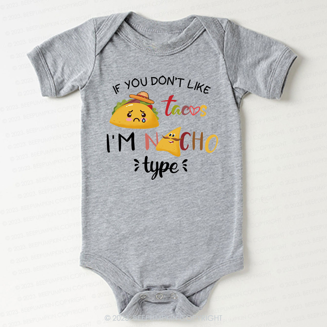 Cute Taco Slogan Bodysuit For Baby 7