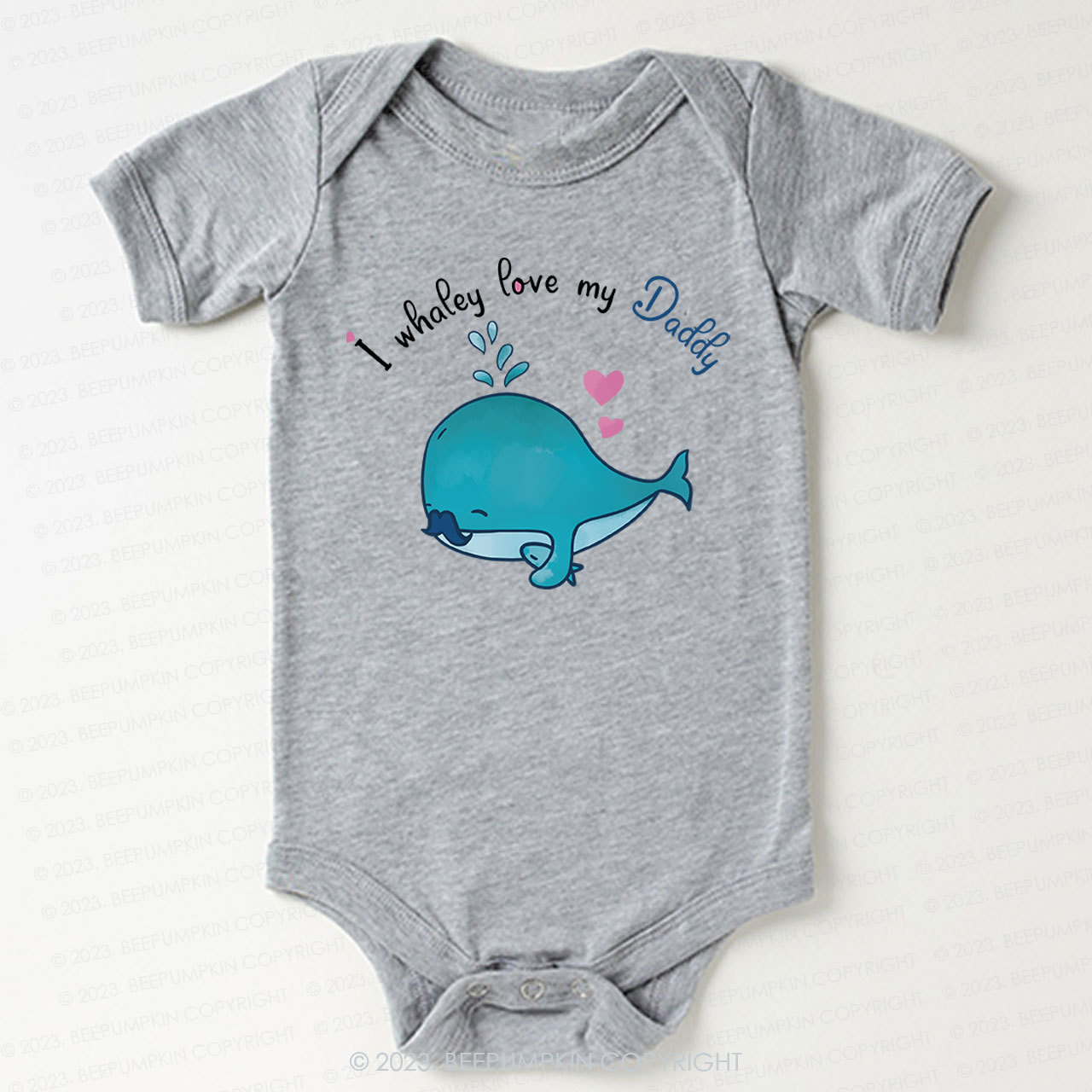 I whalely love my daddy Bodysuit For Baby 