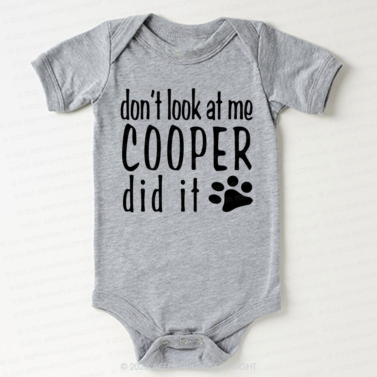 Personalized Don’t Look At Me Baby Bodysuit For Baby 