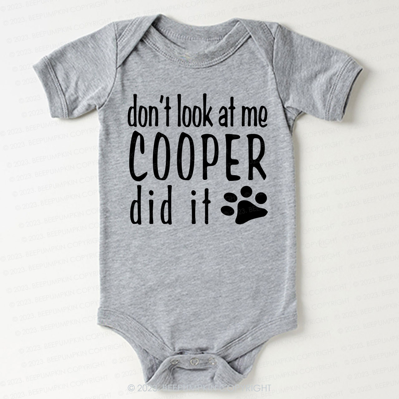 Personalized Don’t Look At Me Baby Bodysuit For Baby 