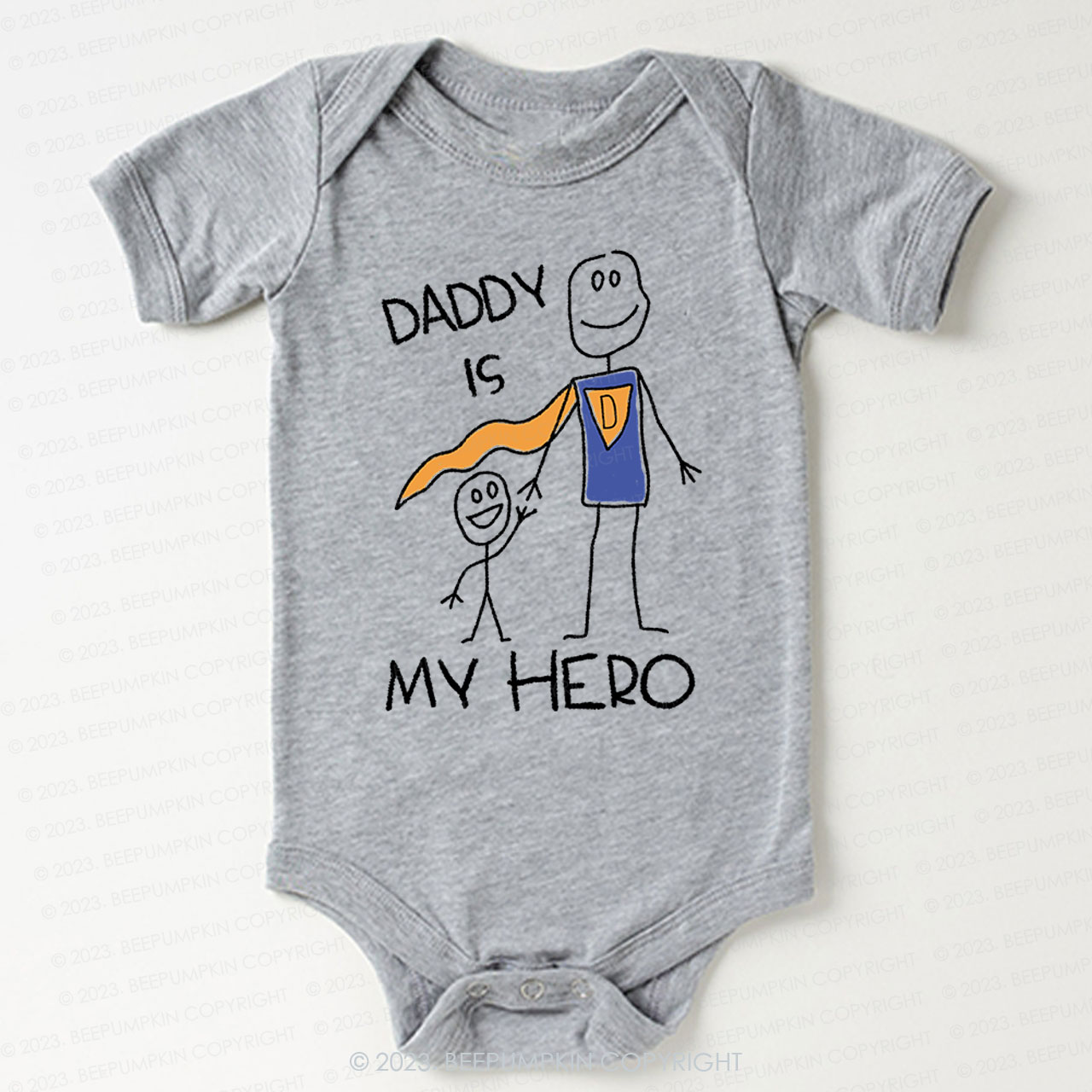 Daddy Is My Hero Bodysuit For Baby 