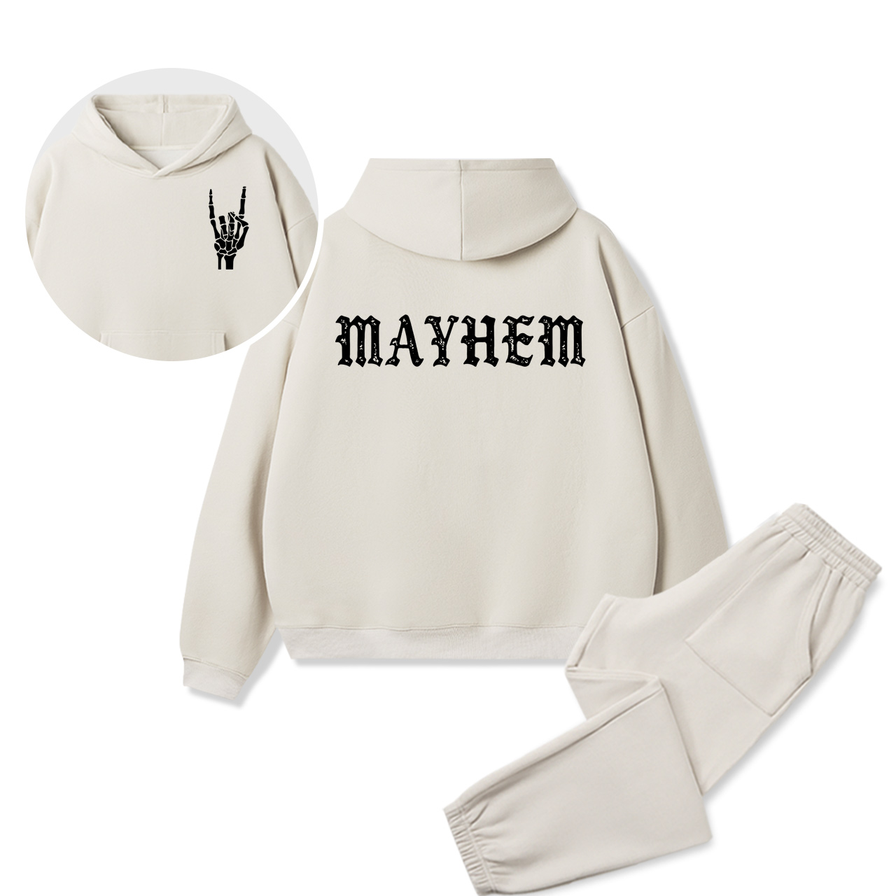 Personalized Mother Of Mayhem Family Matching Hoodie Set