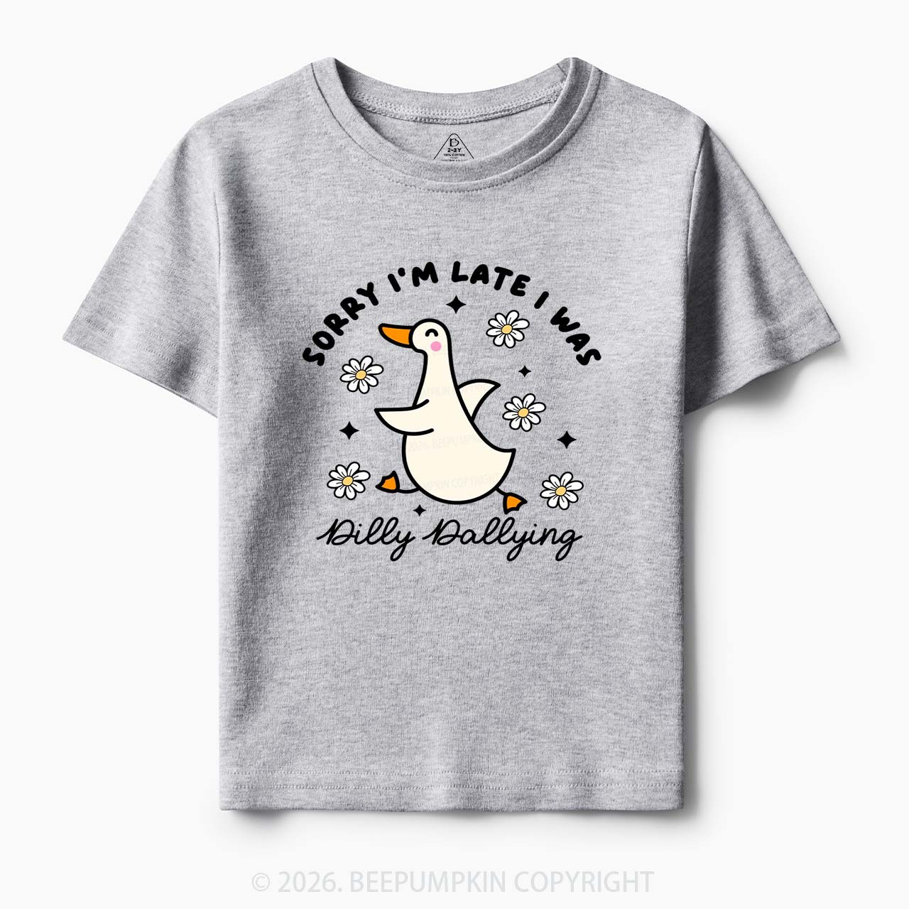 Sorry I'm Late I Was Dilly Dallying Goose Toddler&Kid's Tees