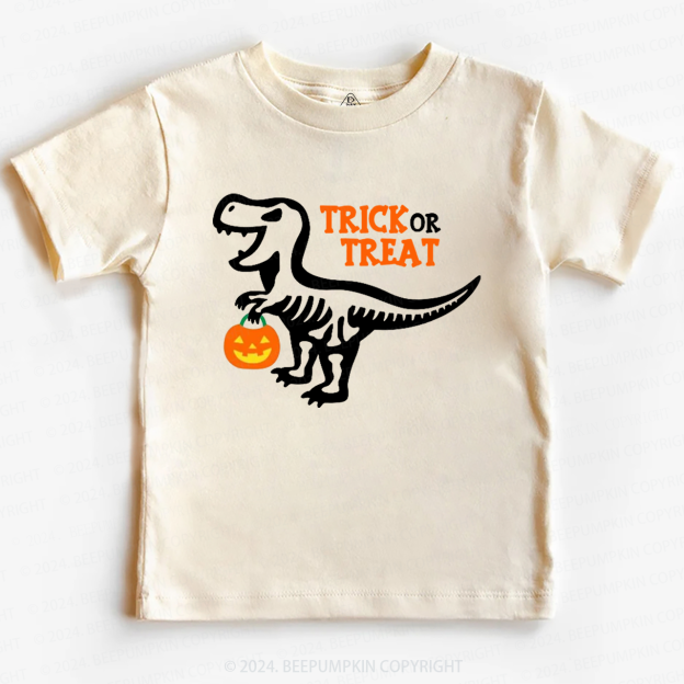 Trick or Treat Dinosaur Halloween Toddler&Kids Tees 
