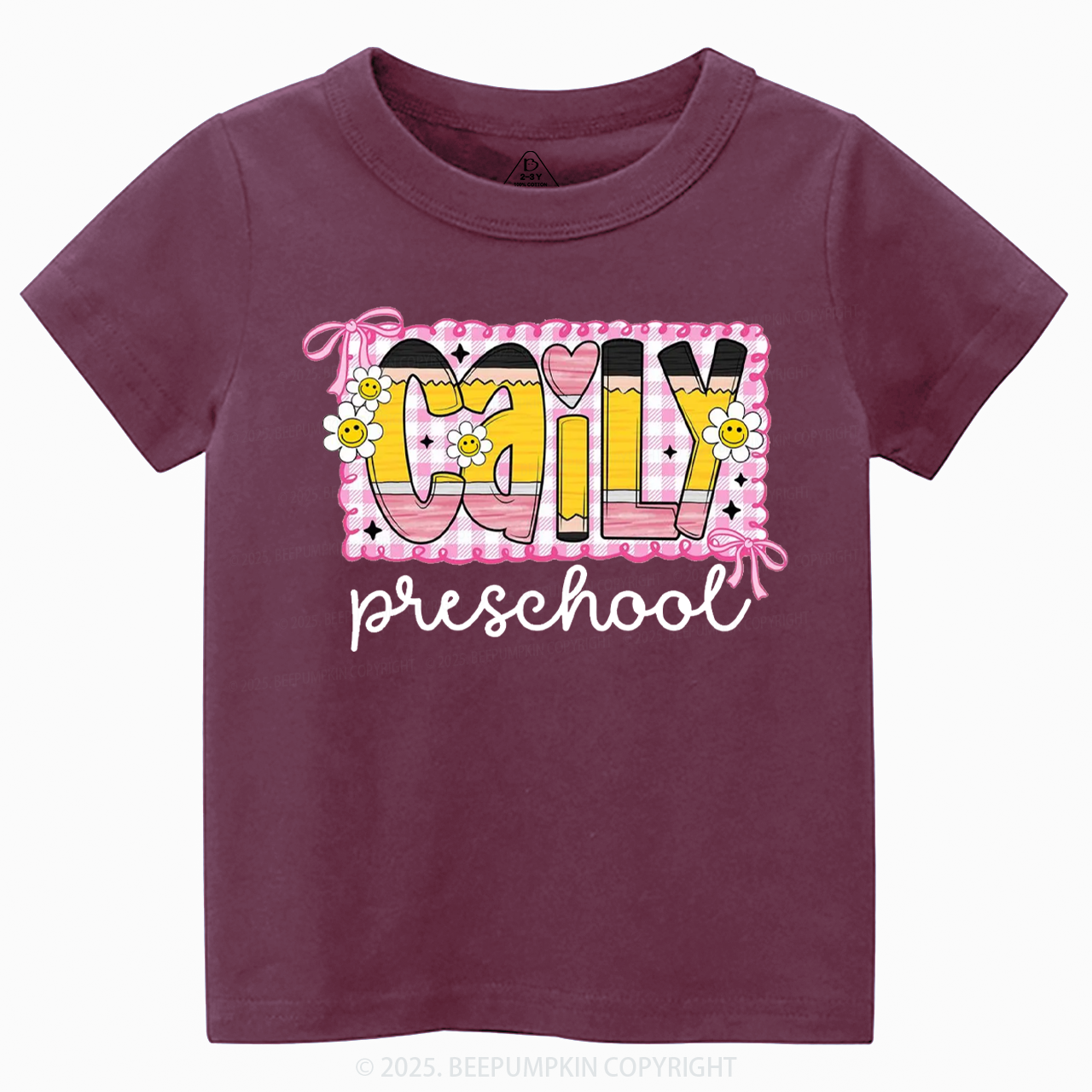 Personalized Graffiti Pencil Name Toddler&Kid's Tees Beepumpkin