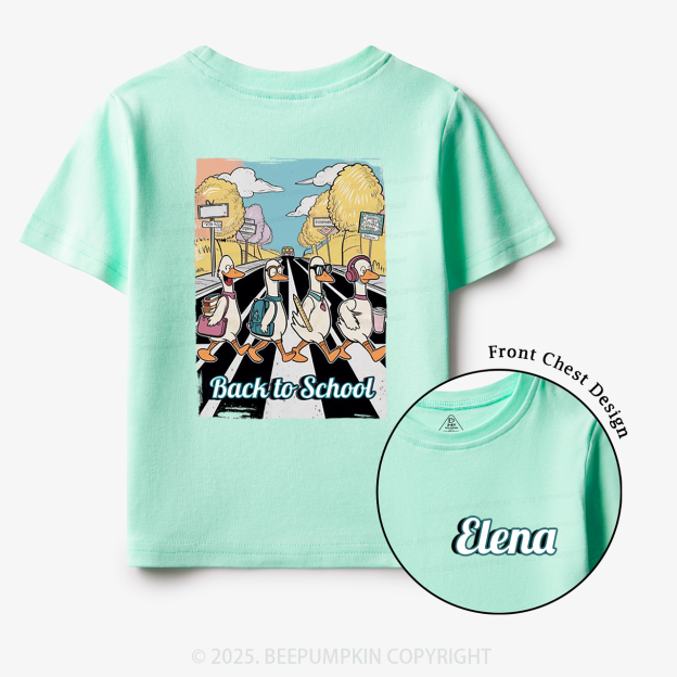 Personalized Silly Goose Back To School Toddler&Kid's Tees Beepumpkin