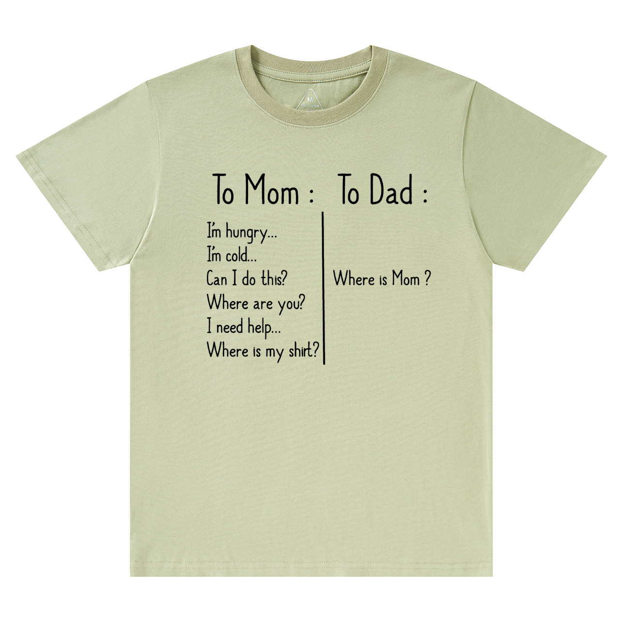 To Mom To Dad Mama T-Shirts