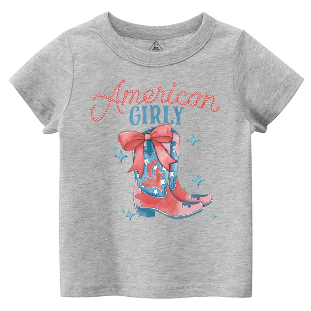 July 4th American Girly Cowgirl Toddler&Kid's Tees Beepumpkin 