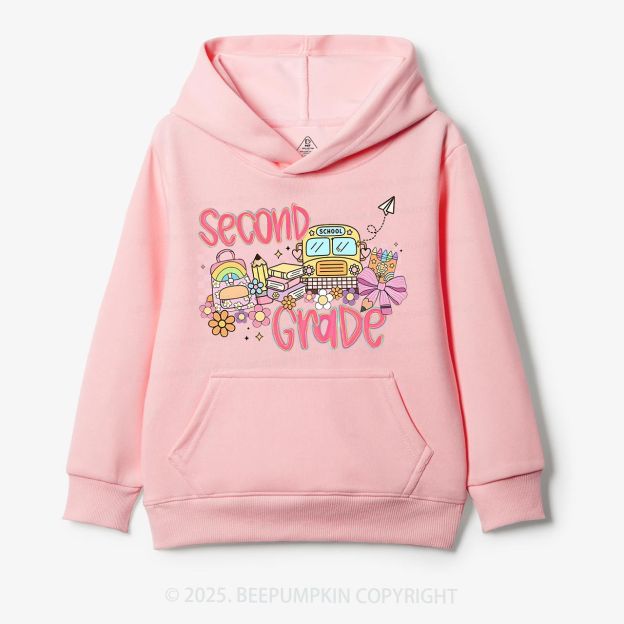 Personalized Happy School Journey Kid's Hoodies Beepumpkin