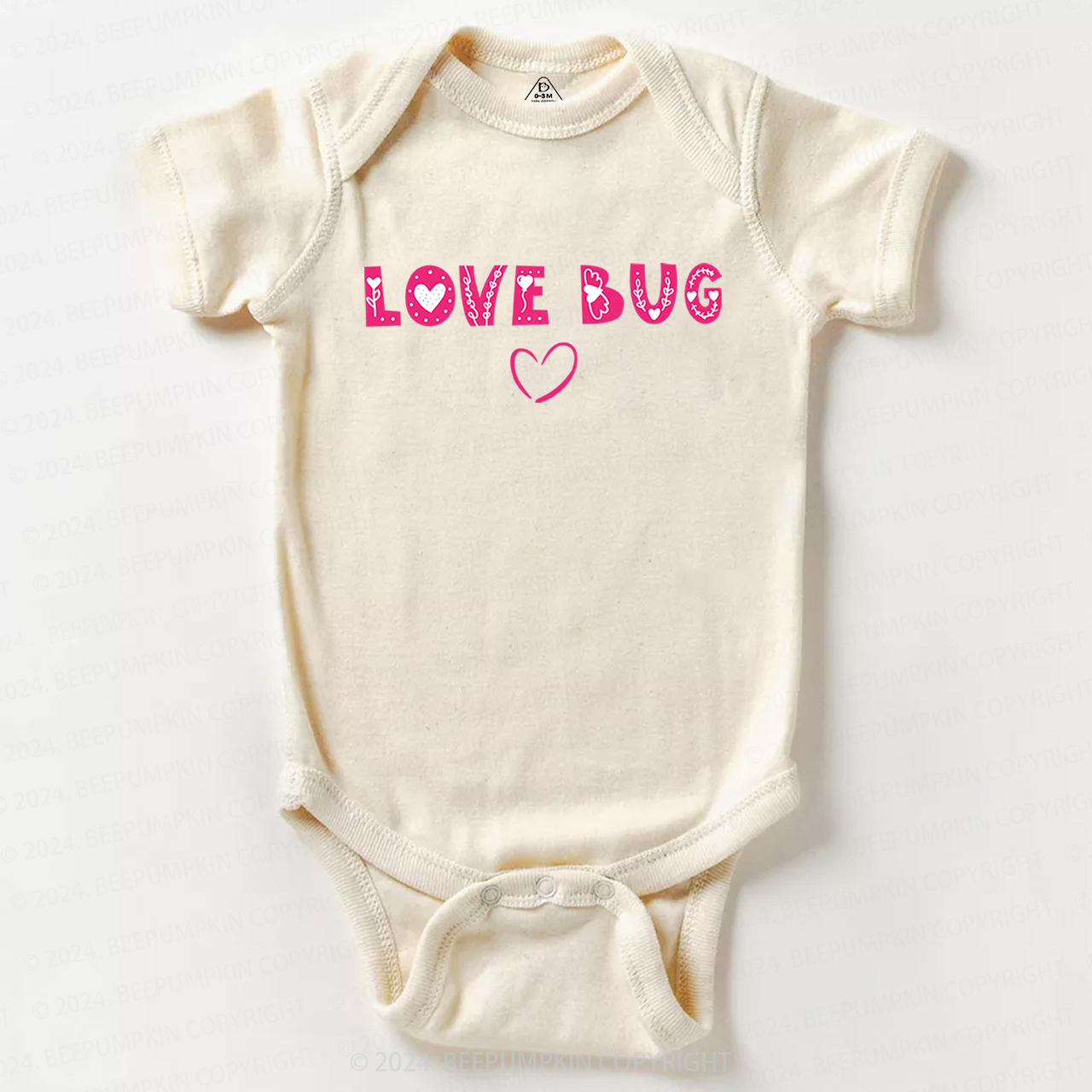 Love Bug Cute Happy Valentines Day Bodysuit For Baby