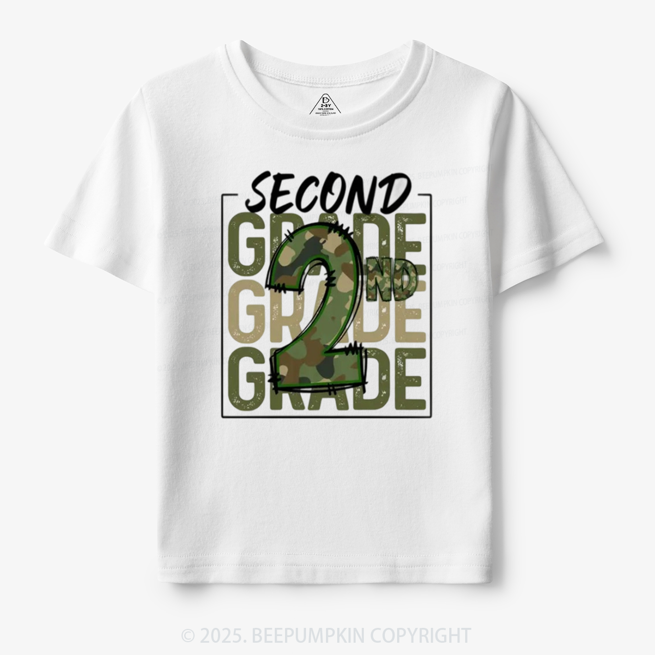 Personalized Camo Back to School Toddler&Kid's Tees Beepumpkin