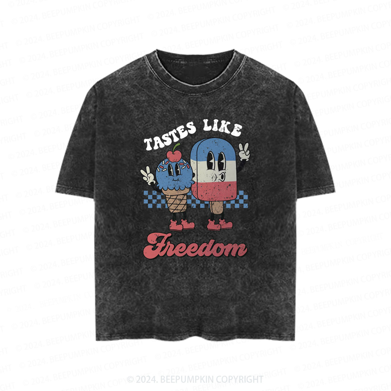 Tastes Like Freedom Toddler&Kids Washed Tees         
