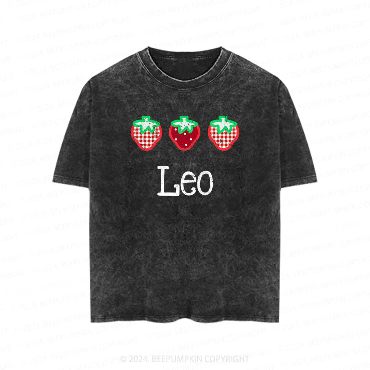 Strawberry Picking Toddler&Kids Washed Tees         