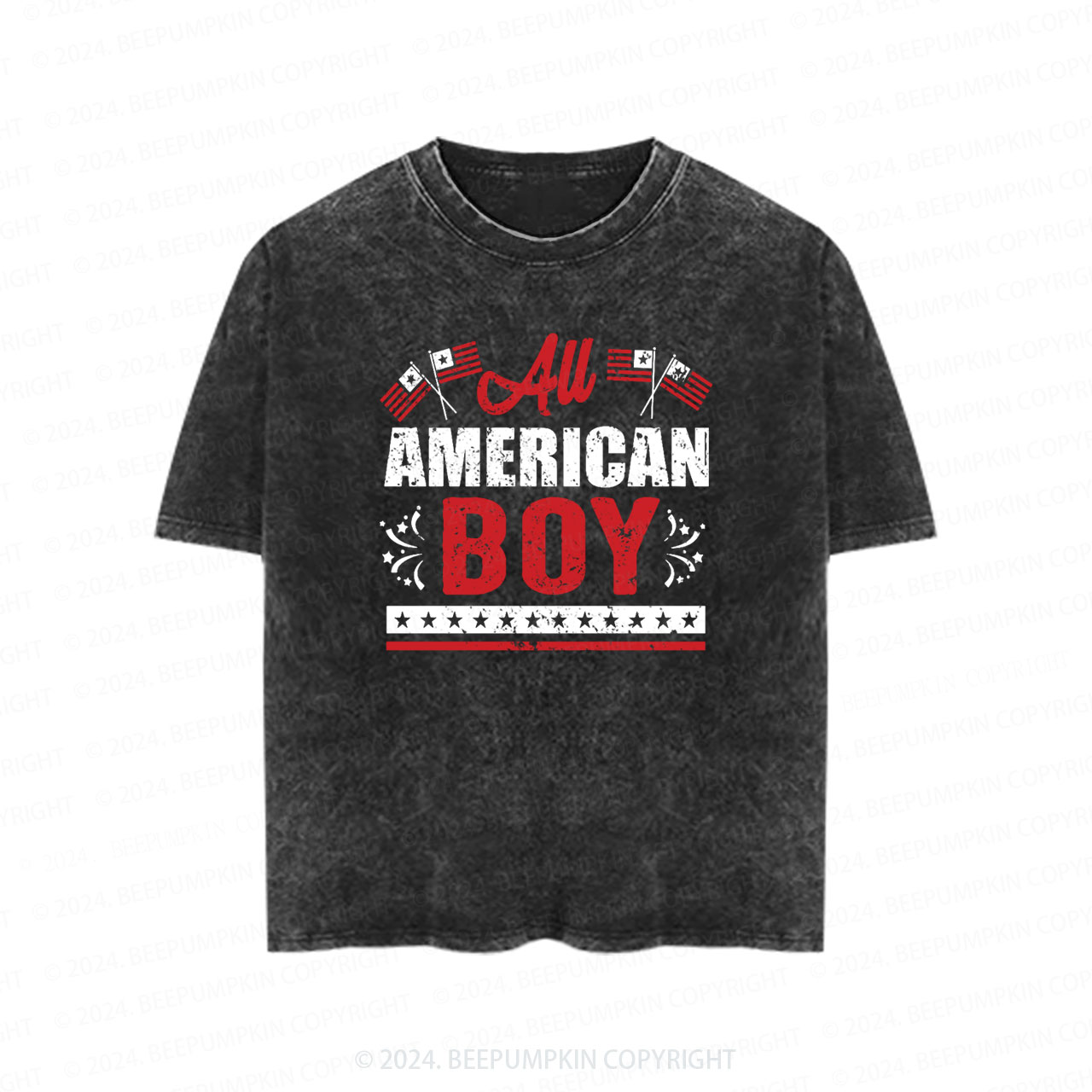 All American Neutral Toddler&Kids Washed Tees         